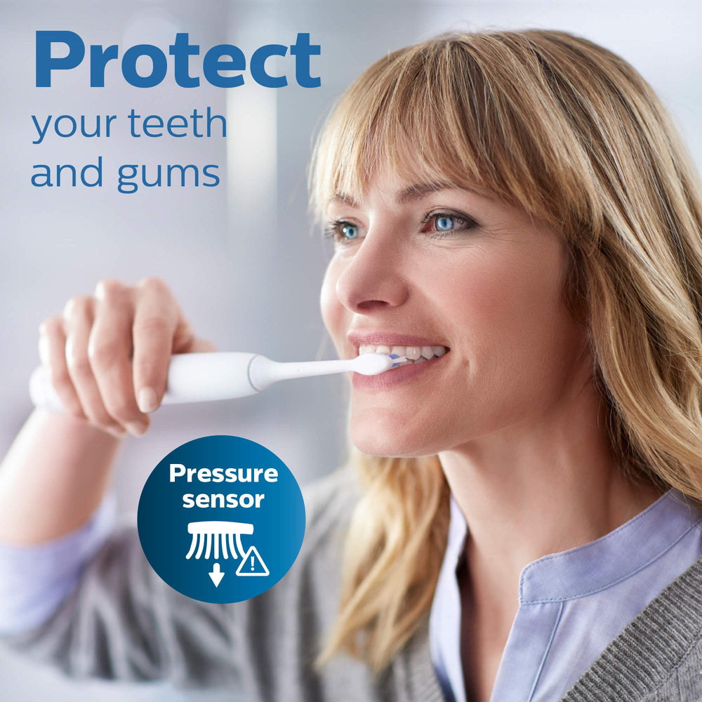 Modes display on ProtectiveClean 6100: Clean, White, Gum Care