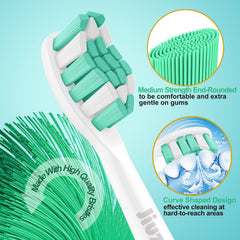 Replacement heads compatible with Sonicare C2 Plaque Control