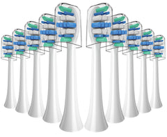 Replacement Philips Sonicare replacement heads 10-pack, white with blue indicator bristles