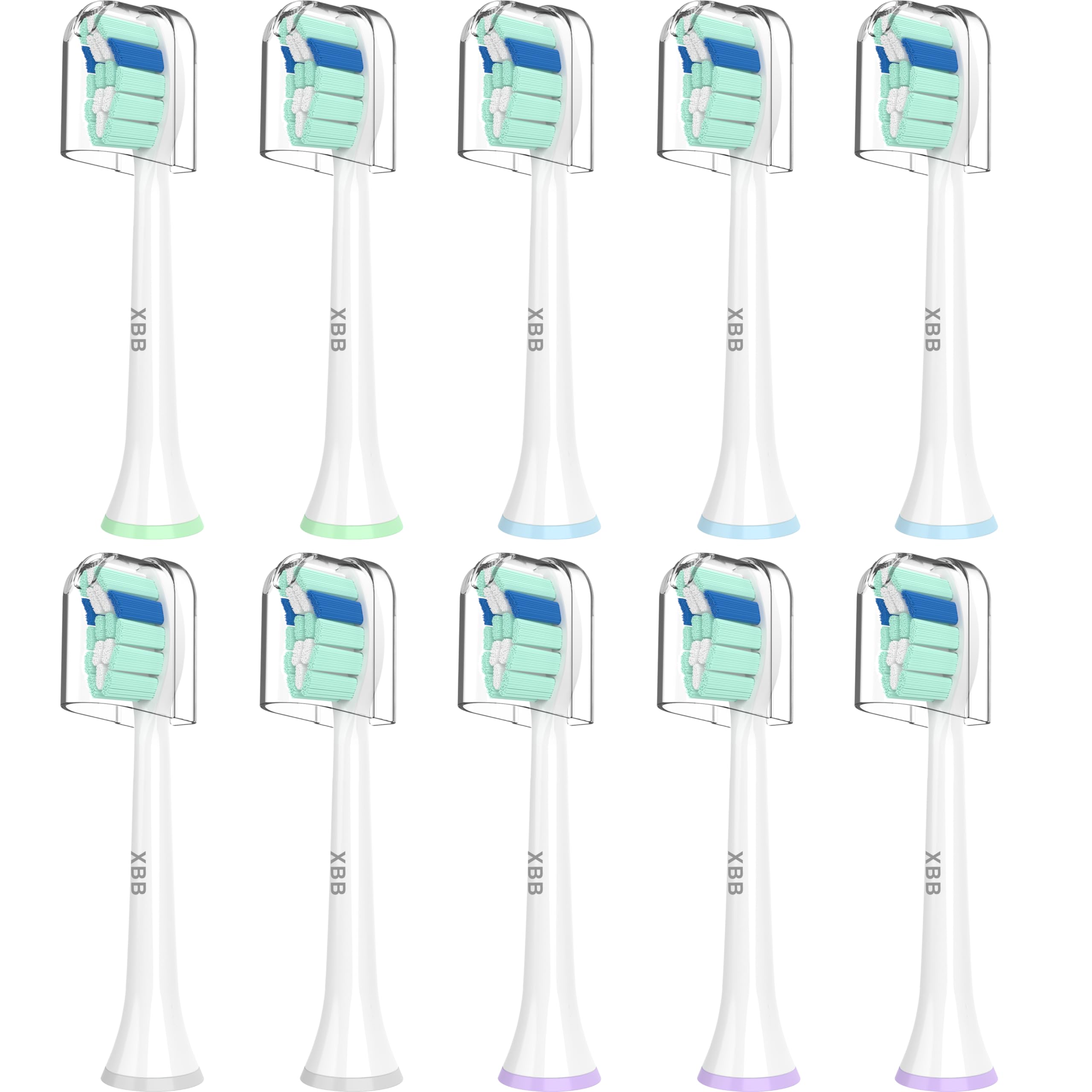 Philips Sonicare replacement heads set, 10 pieces, compatible with C2, C1 and 4100