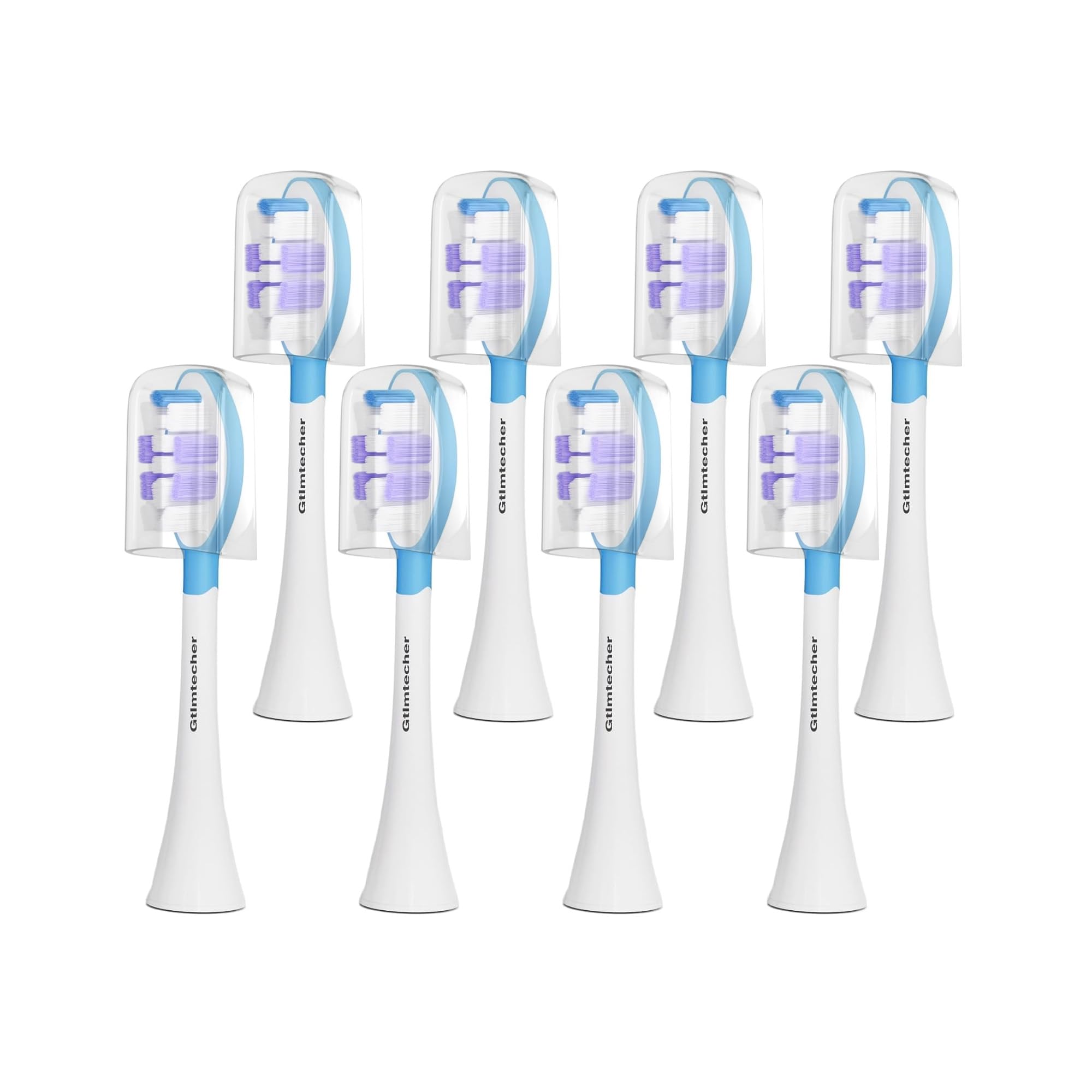 Gtlmtecher Philips Sonicare replacement heads 8-pack, white - front view
