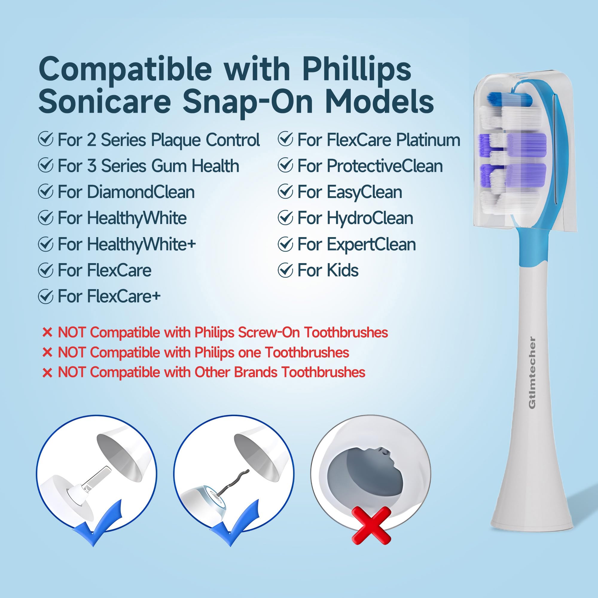 Compatible with DiamondClean, DailyClean, ProtectiveClean, EasyClean and more