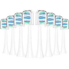 Eight-pack Philips Sonicare replacement heads compatible with C1 and C2