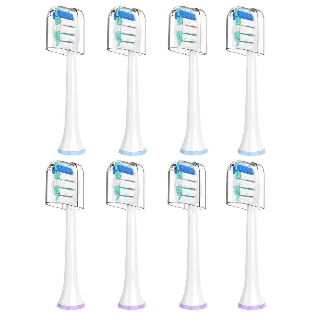 8-pack Replacement Toothbrush Heads for Philips Sonicare – Compatible with C1, C2, C3, 4100, G2 and other Sonicare handles