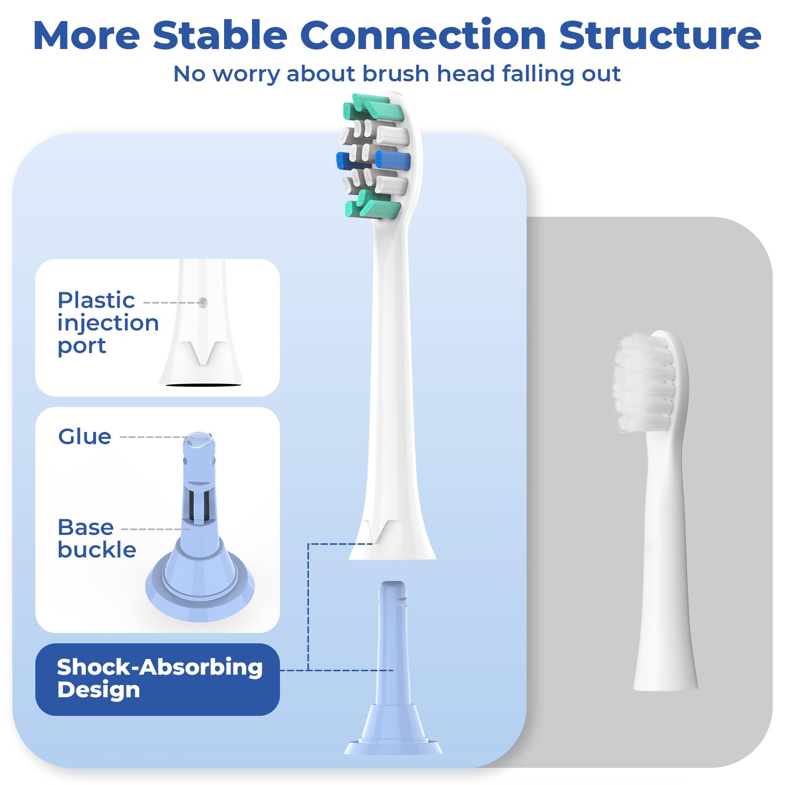 Lightweight, low-noise design reduces brush motor vibration