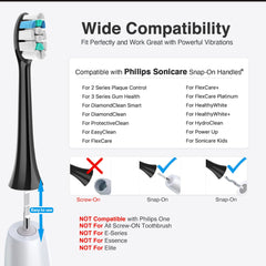 5 pack electric toothbrush heads for Philips Sonicare C2/C1