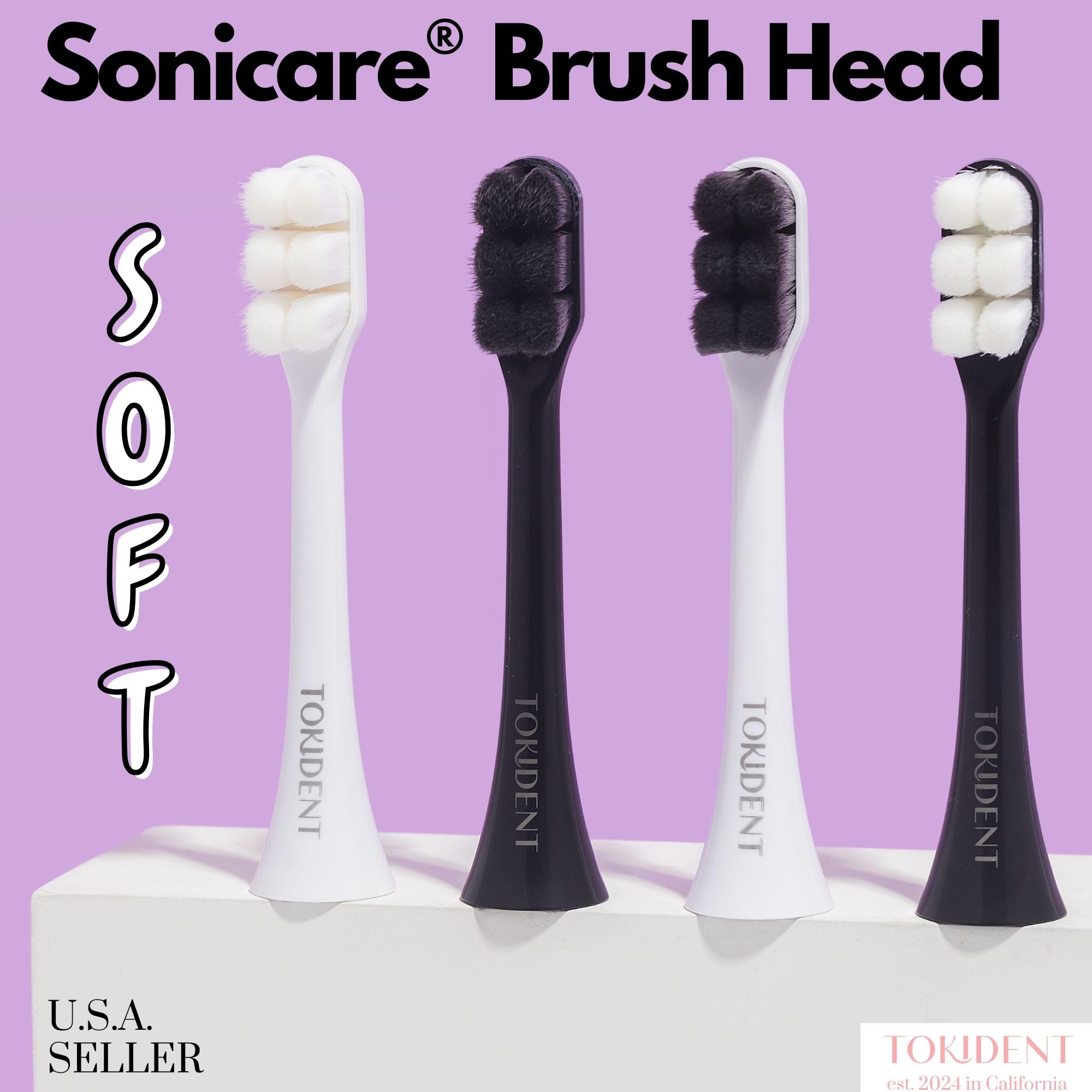 Close-up of 10,000 ultra-thin nano bristles on Sonicare head