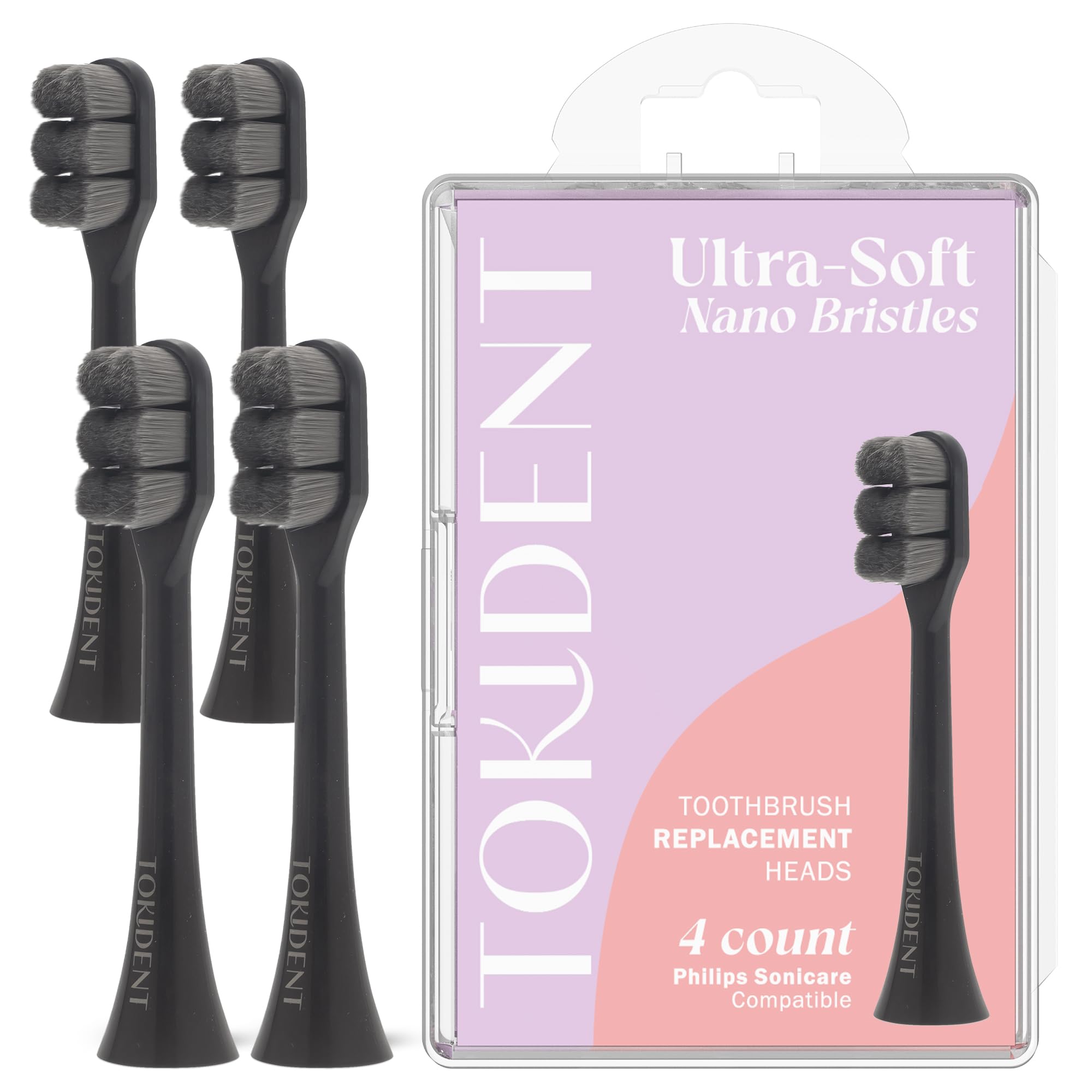 Tokident Ultra Soft Nano Bristle Replacement Head for Philips Sonicare – 10,000 Bristles