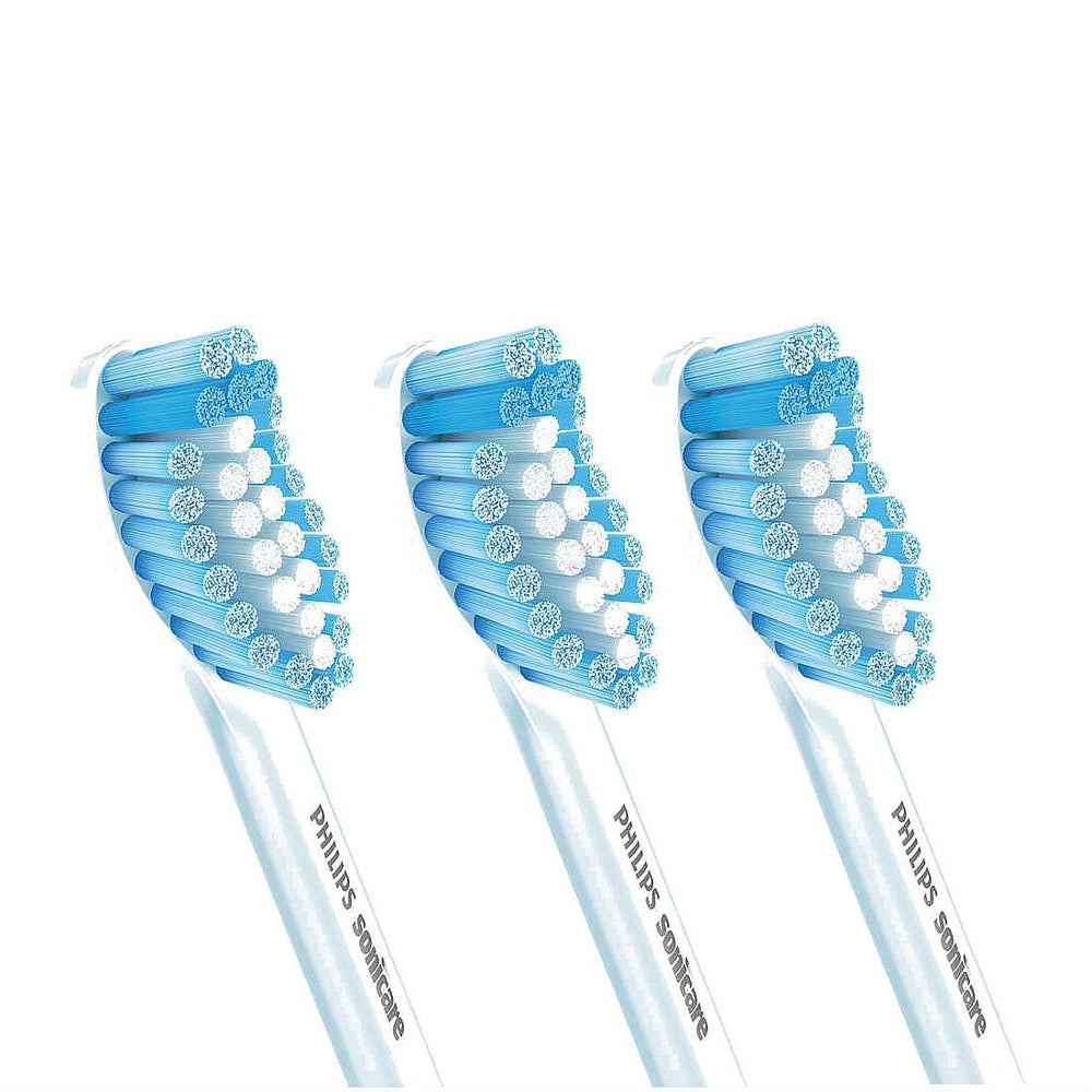 Close-up of ultra-soft bristles on Philips Sonicare Sensitive head