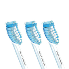 Close-up of ultra-soft bristles on Philips Sonicare Sensitive head