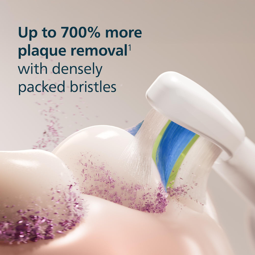 Densely packed bristles for enhanced plaque removal
