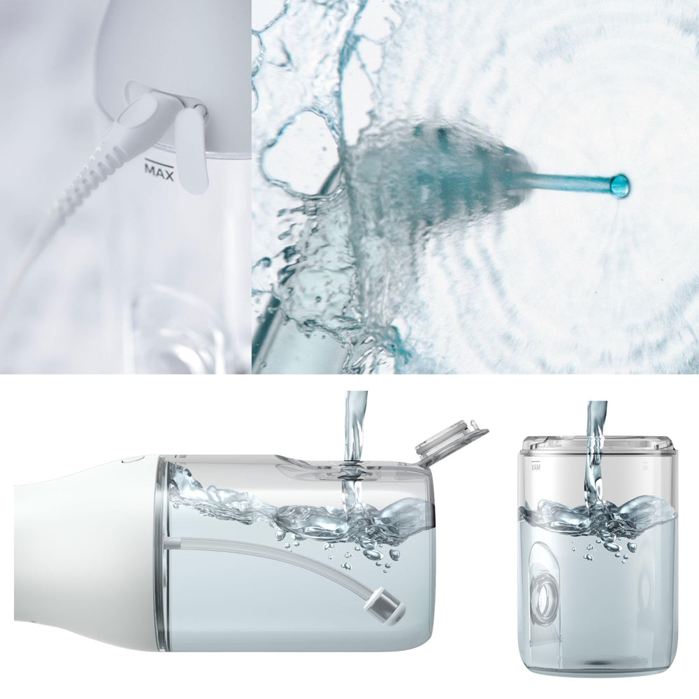 250ml water reservoir for uninterrupted flossing