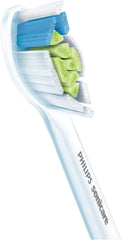 Pack of four Philips Sonicare White brush heads on a white background
