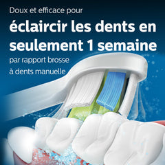 8-pack W2 Optimal White brush heads compatible with Sonicare