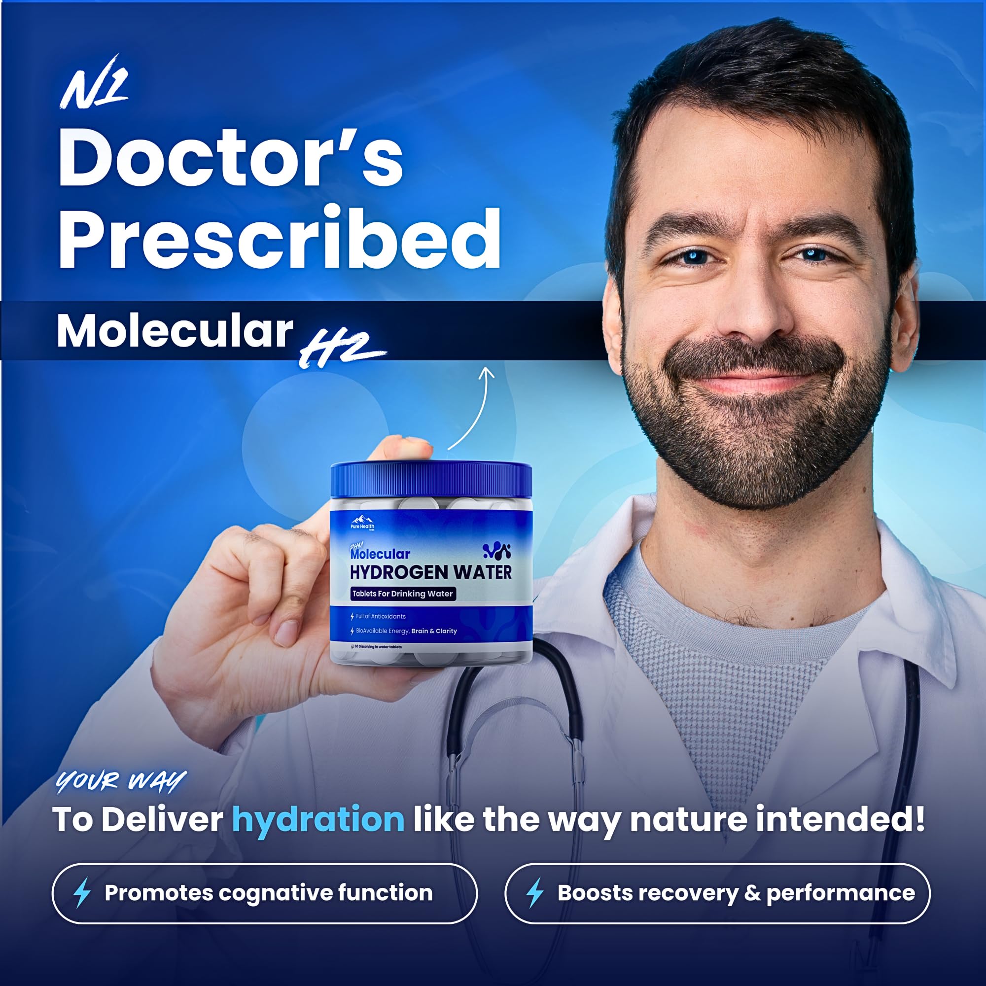 How to use PHM tablets: drop into water and dissolve