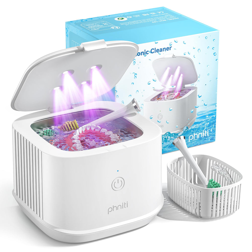 Phniti Ultrasonic Retainer Cleaner front view with 13oz capacity