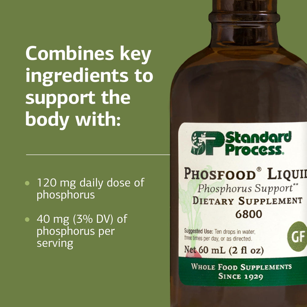 Standard Process Phosfood Liquid - Phosphorus Supplement for Nutrition ...