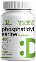 Bottle of phosphatidylserine 400 mg 240 capsules