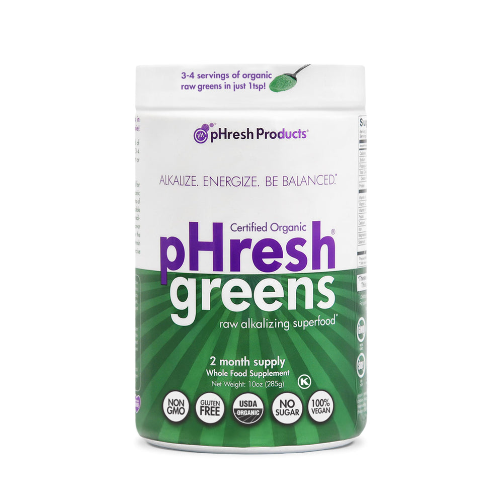 pHresh Greens powder jar (front view)