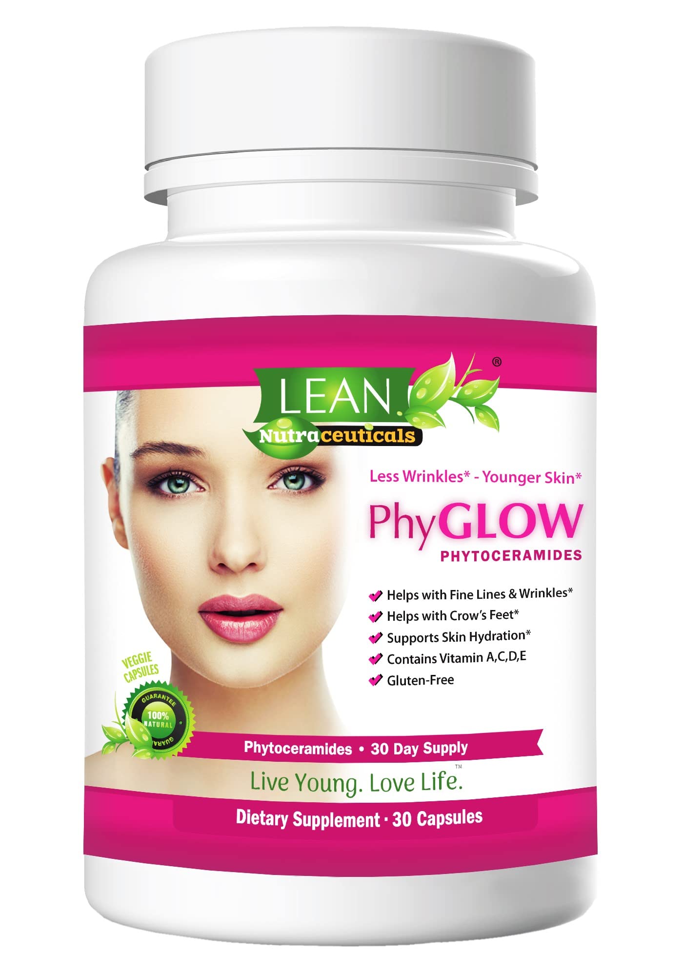 PhyGlow phytoceramides capsules close-up