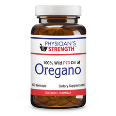 Physician's Strength Wild Oregano Gels bottle and label