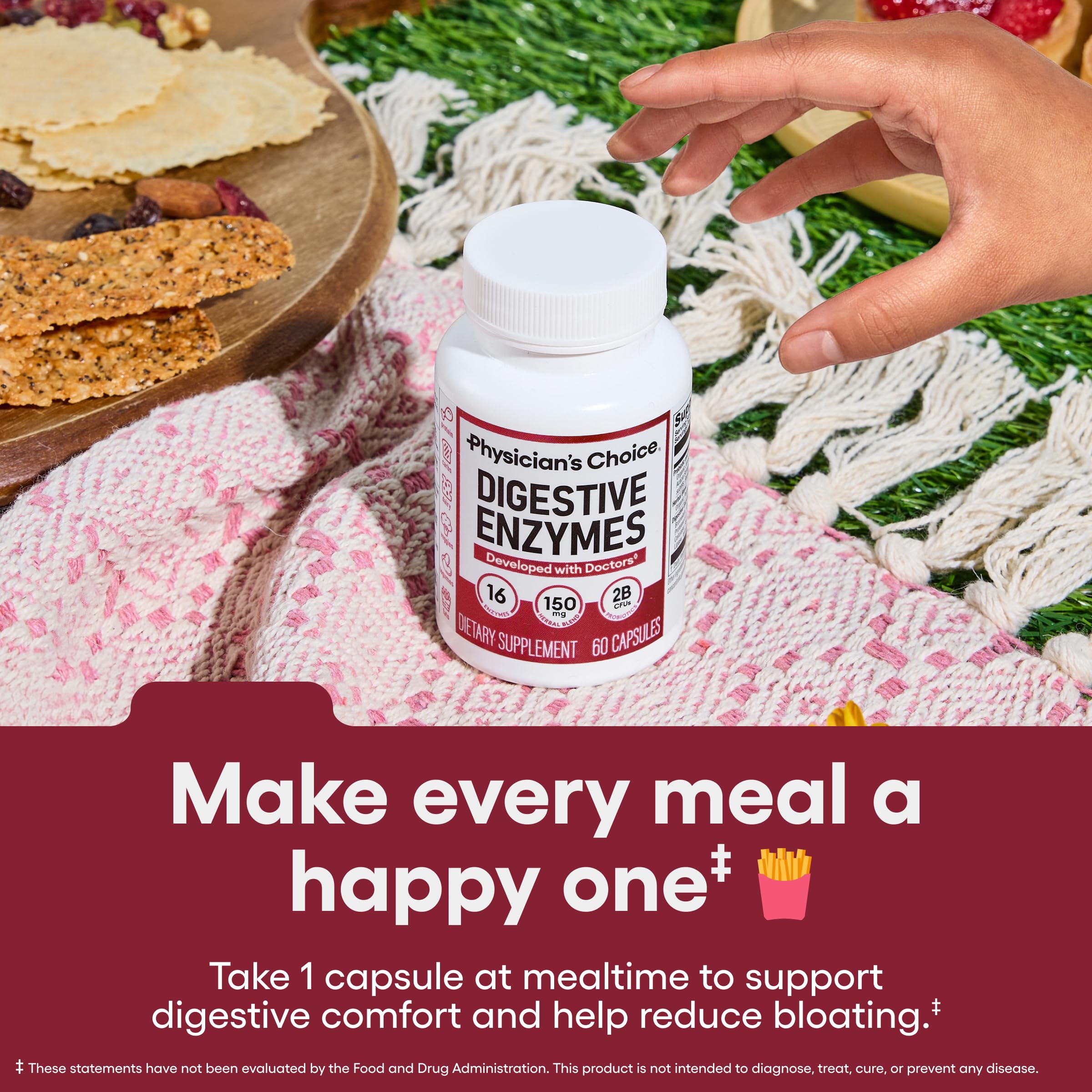Physician's CHOICE Digestive Enzymes packaging variation, same formula, different look for convenient shopping.