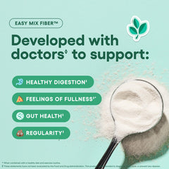 Illustration of two prebiotic fiber sources for gut health