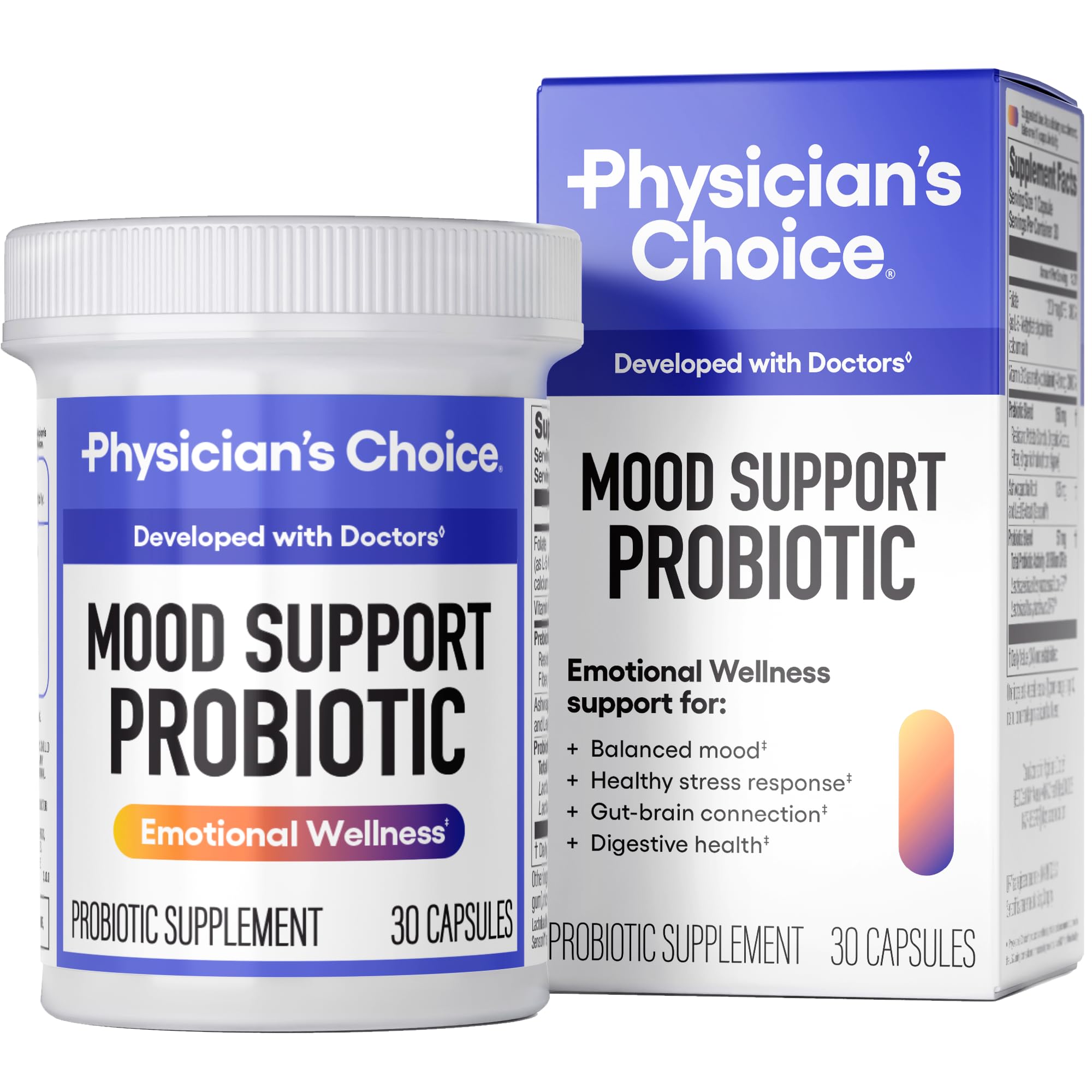 Physician's Choice Mood Probiotic 30-count bottle