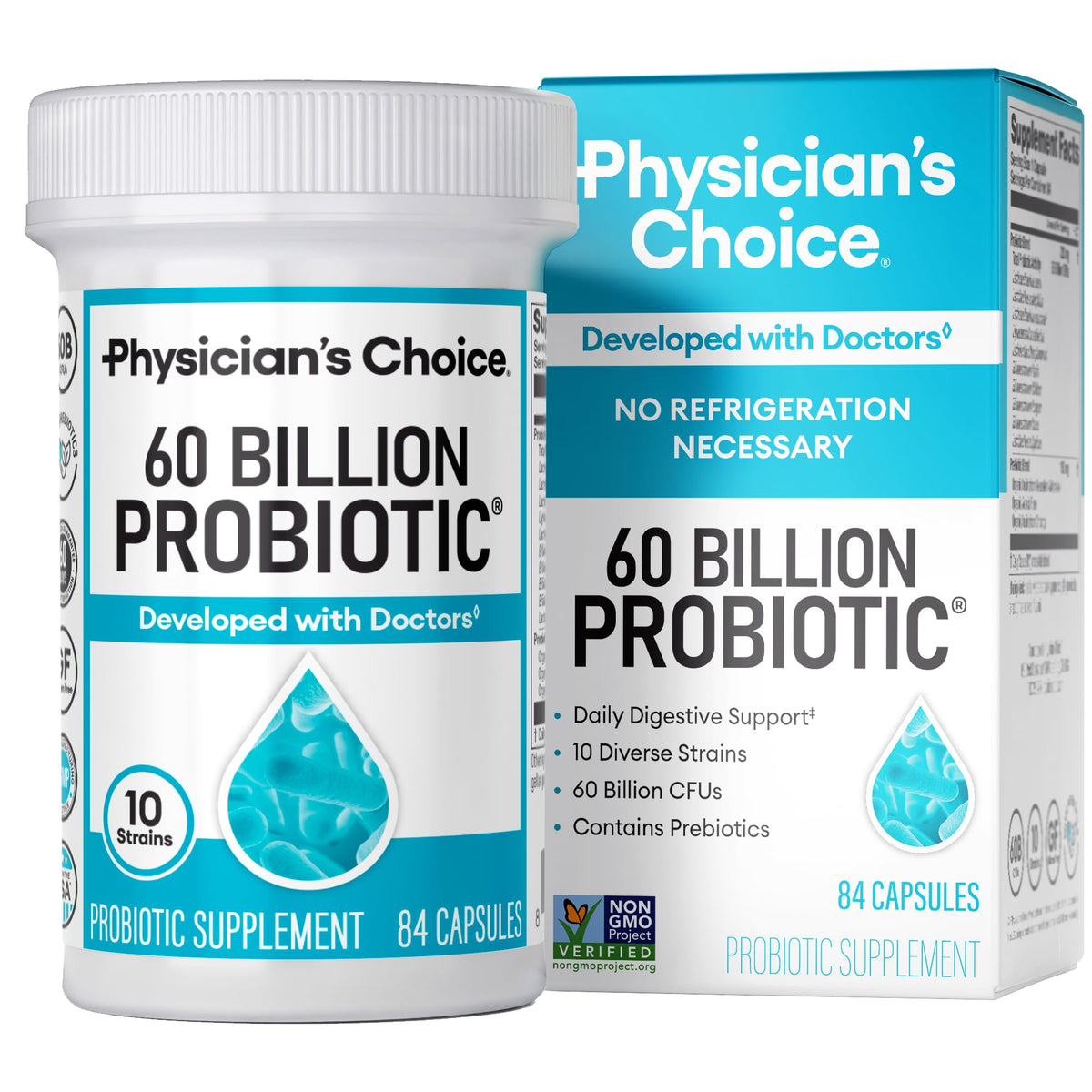 Main product image of Physician's CHOICE Probiotics 60B CFU 84-count with 10 strains