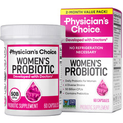 Bottle of Physician's Choice Probiotics with 60 capsules