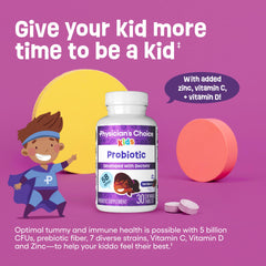 Ingredients include vitamins, minerals and organic prebiotics