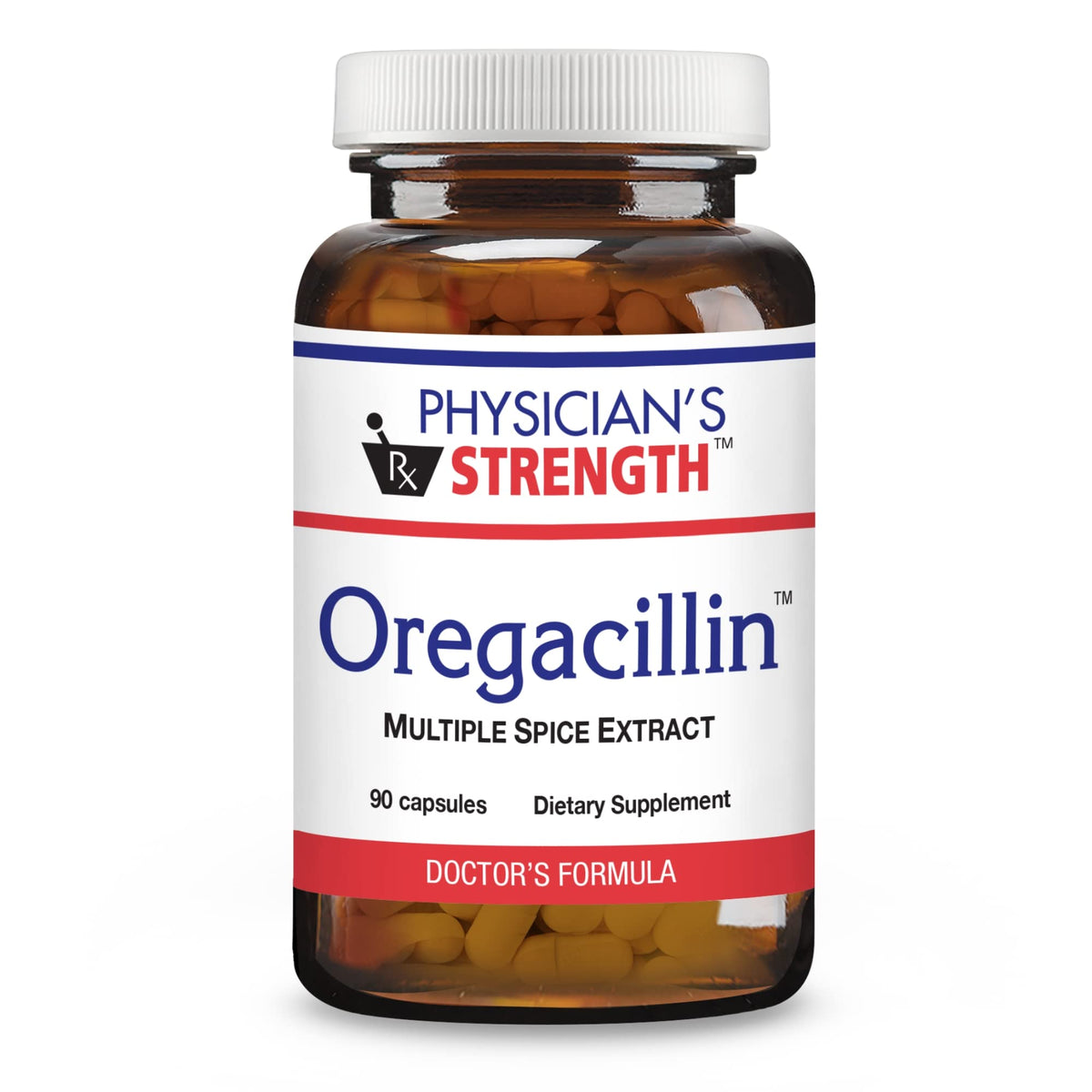 Front view of Physician's Strength Oregacillin bottle - 90 capsules