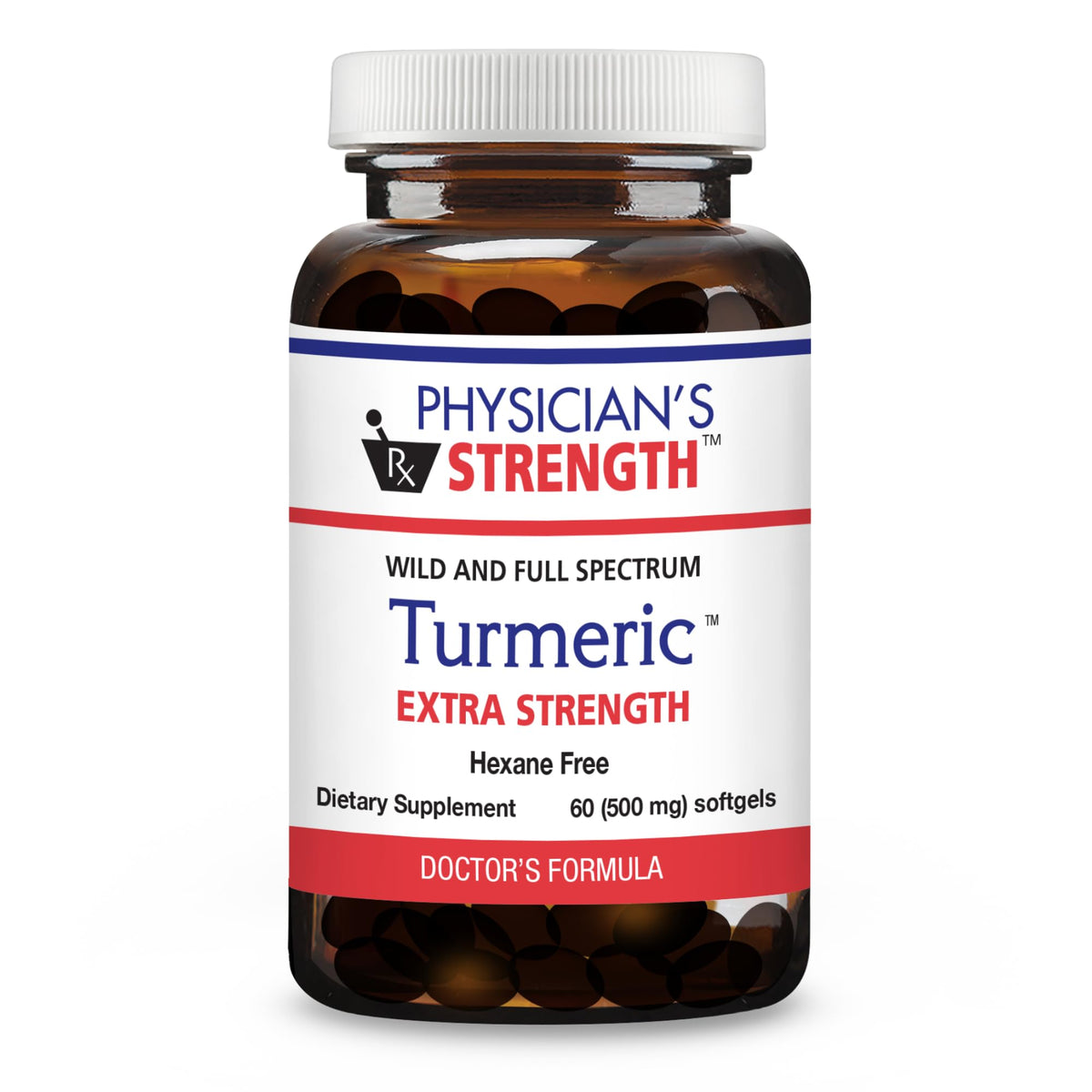 Physician's Strength Turmeric Extra Strength bottle - 60 softgels