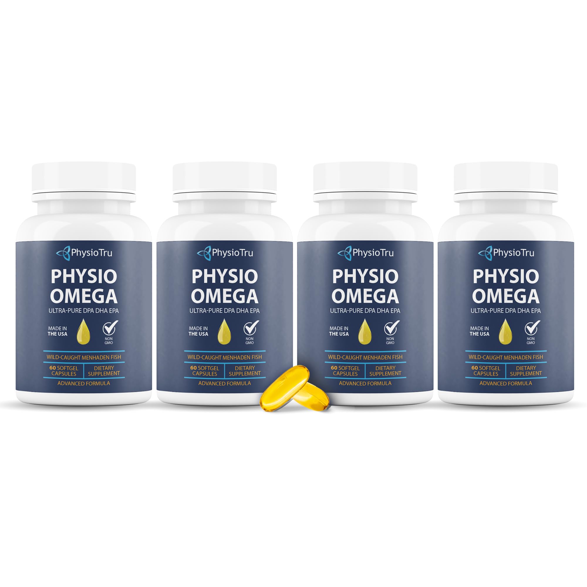 Physio Omega 2400mg Fish Oil bottle front view