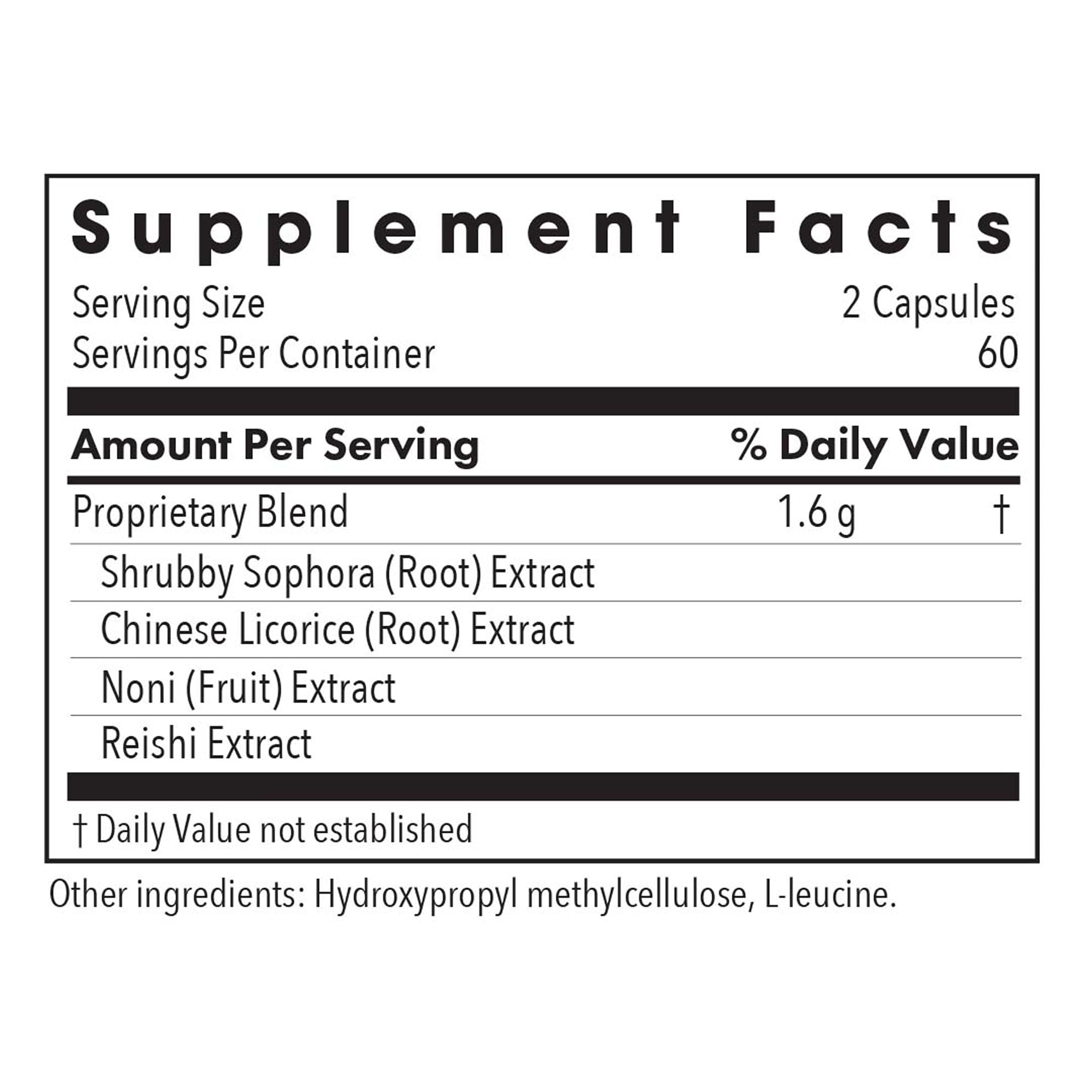 Shrubby Sophora plant used in the blend