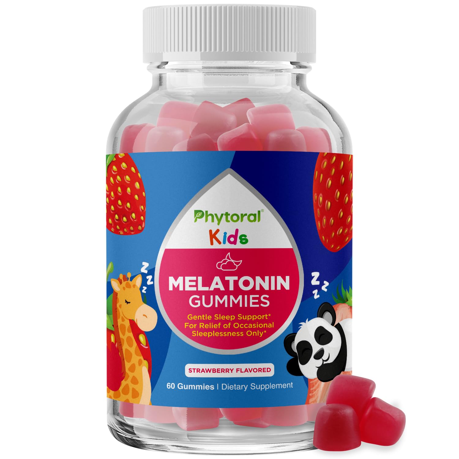 Phytoral Kids Melatonin 1mg Gummies bottle front