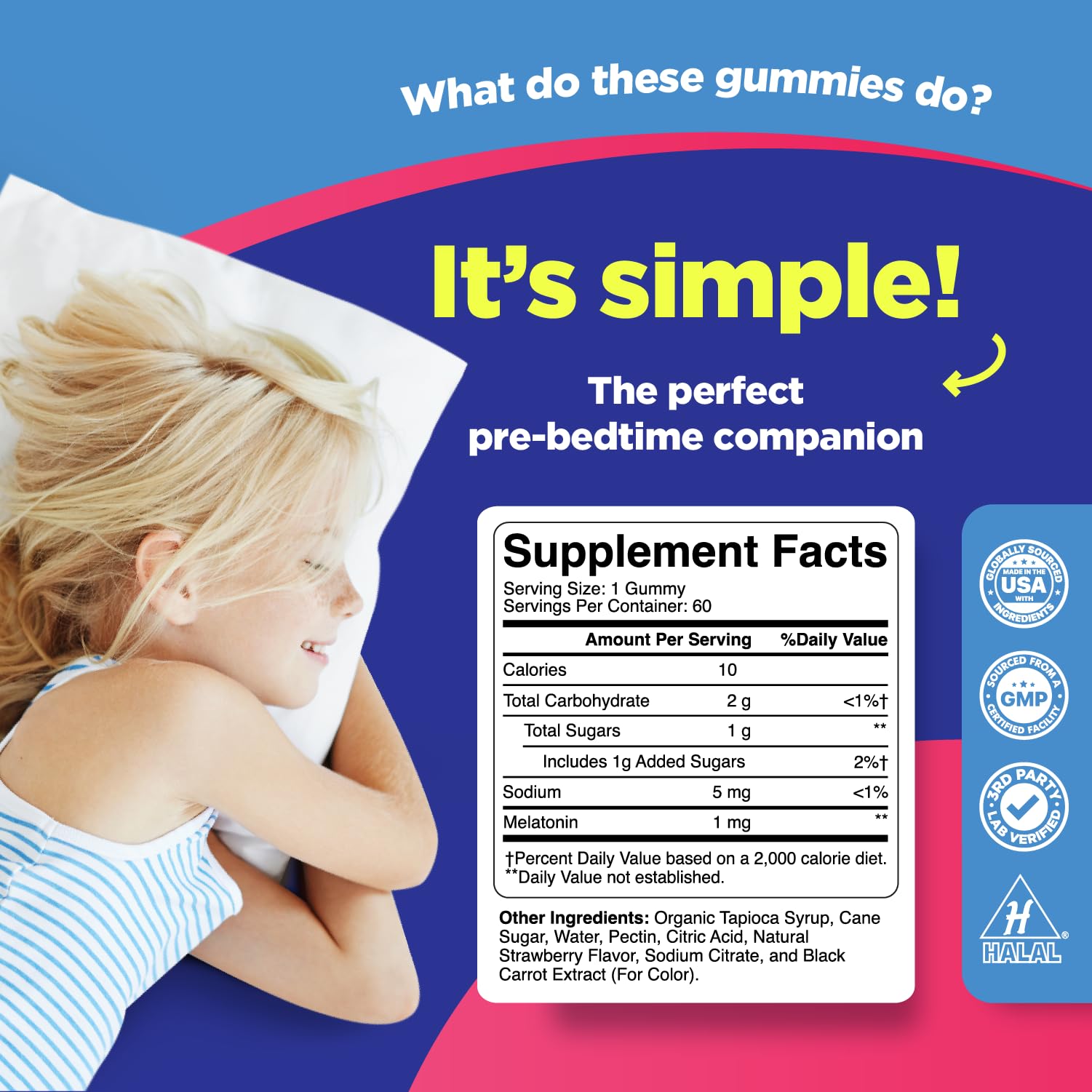 Phytoral Kids Melatonin 1mg Gummies packaging box