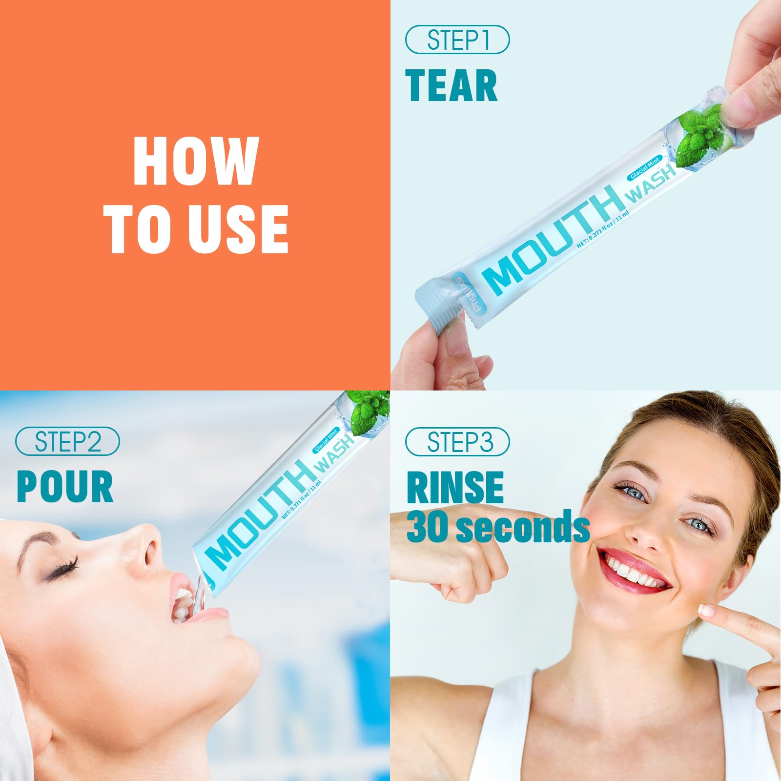 Instant freshness on the go – no water needed