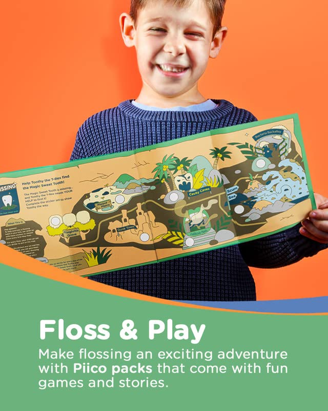 Homebox Dino with 150 kid-friendly floss picks