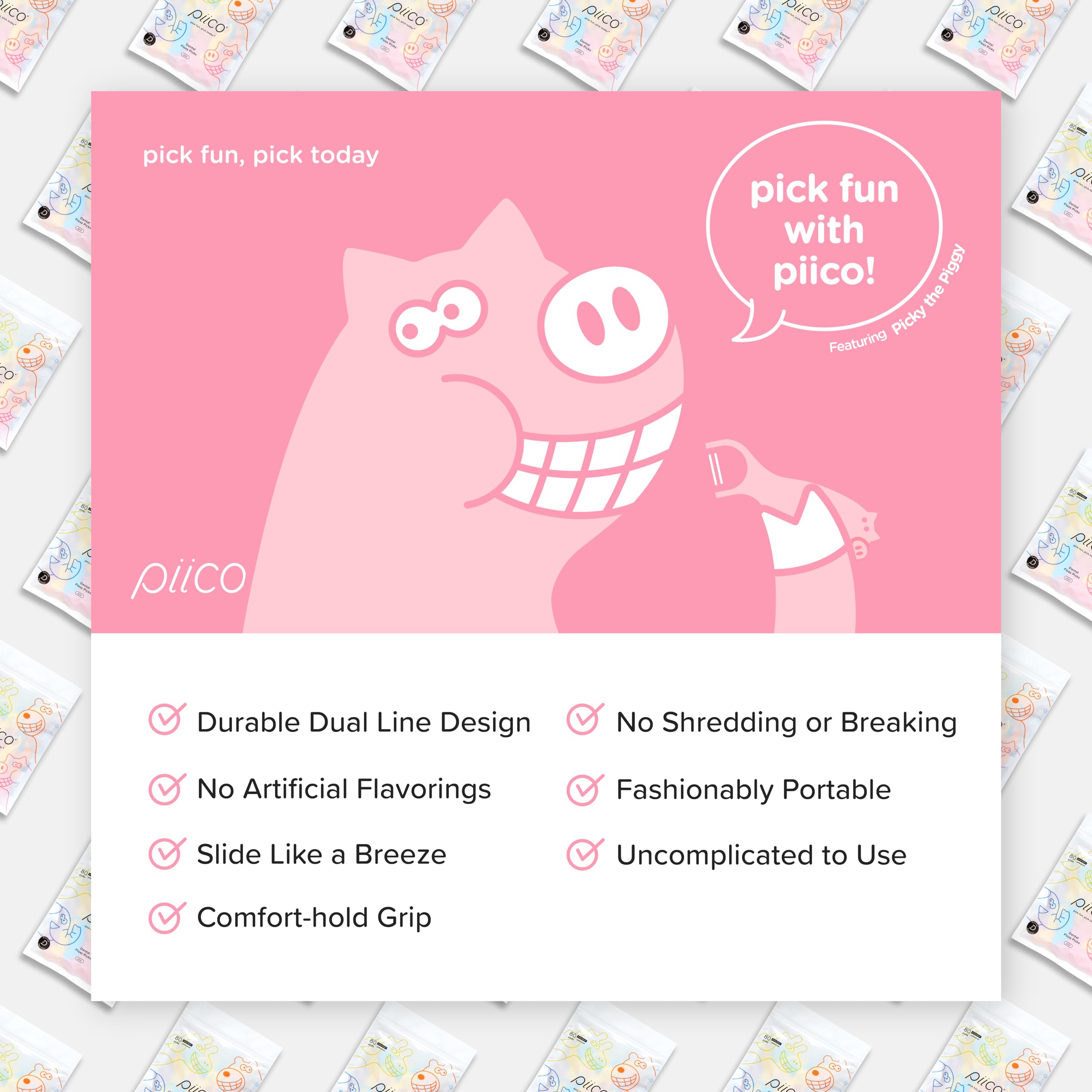 Dinosaur-themed Piico flossers