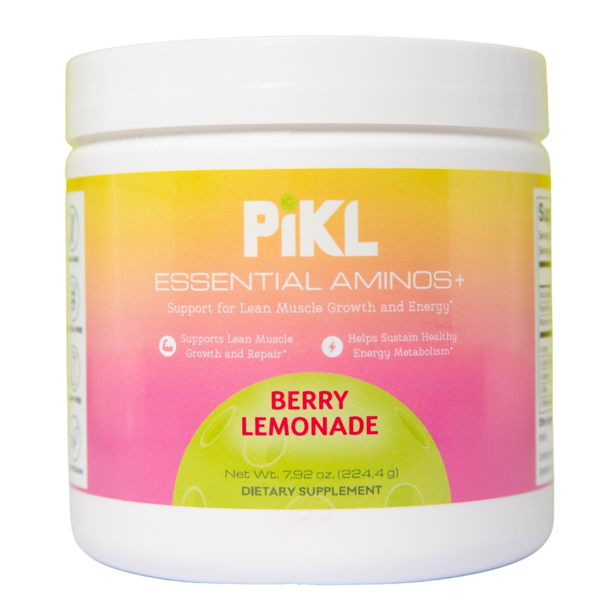 PiKL Essential Aminos Berry Lemonade bottle front view