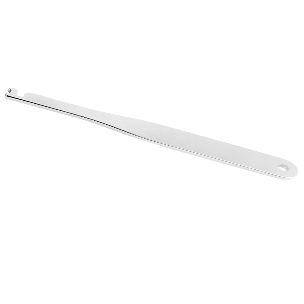 Side view of piklip floss holder showing double-handle design