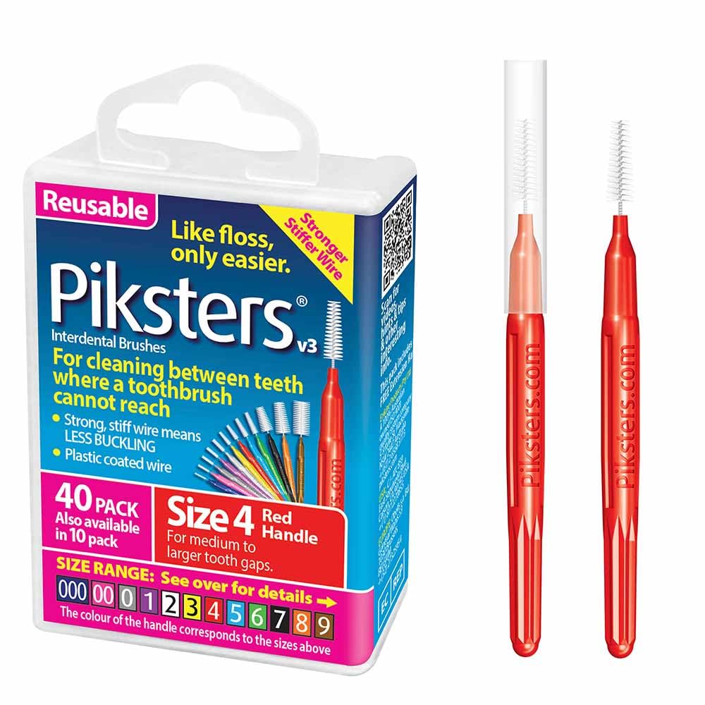 Main product image for Piksters 40-pack size 4 interdental brushes