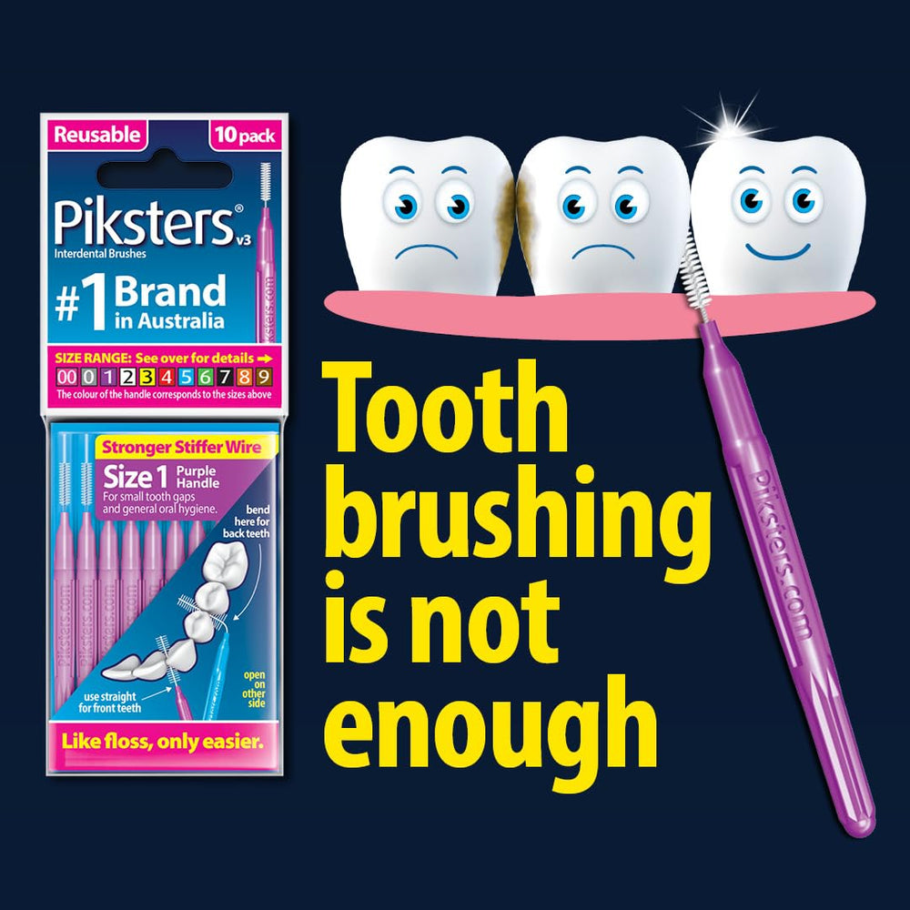 Gum-soft bristles on Piksters interdental brush