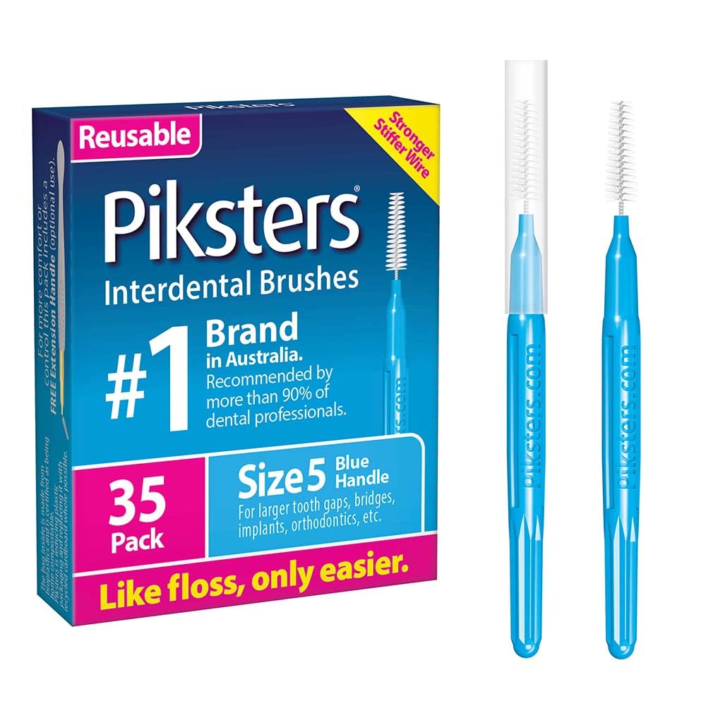 Piksters interdental brush 35-pack, size 5 front view