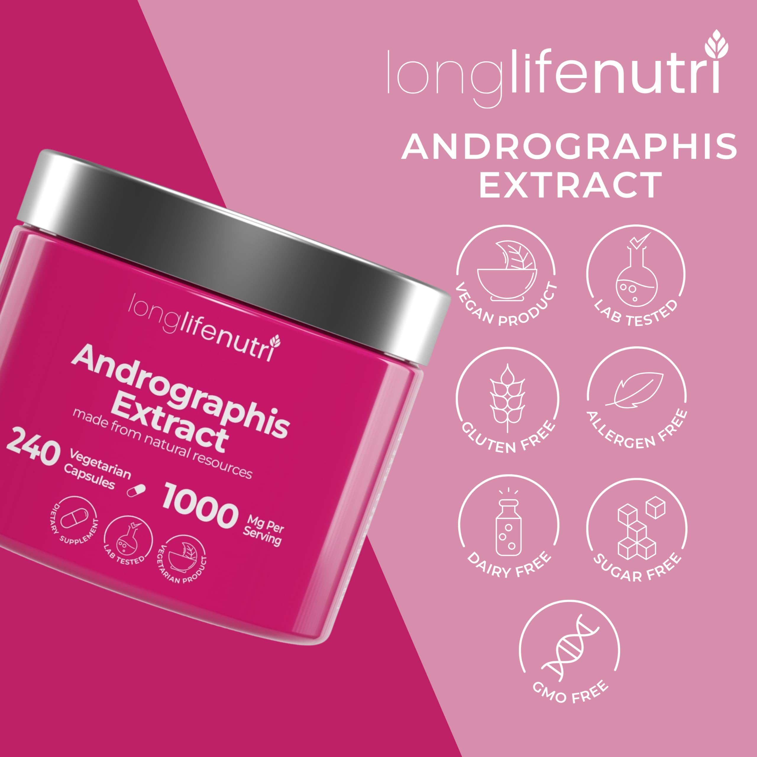 Pill organizer included with Andrographis extract