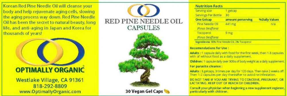 Label detailing vegan gel capsules and USA-made
