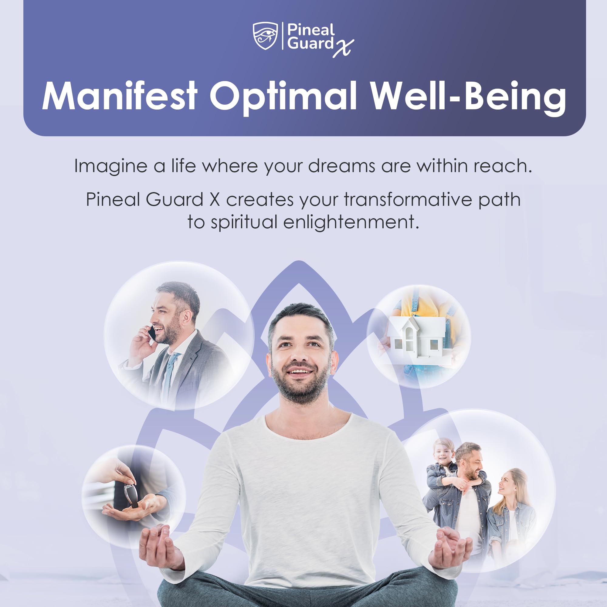 Illustration of pineal gland decalcification