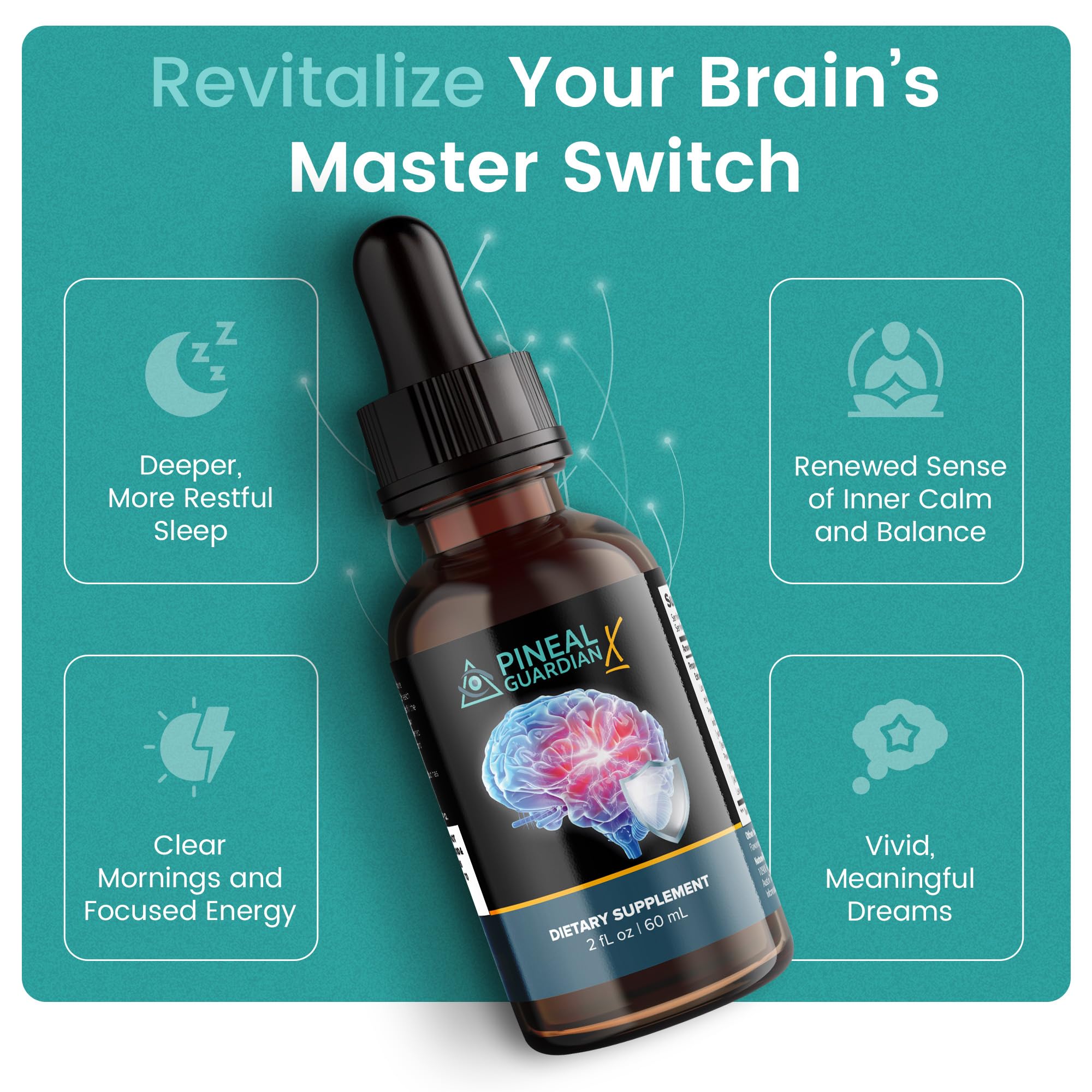 Pineal Guardian X packaging and bottle display