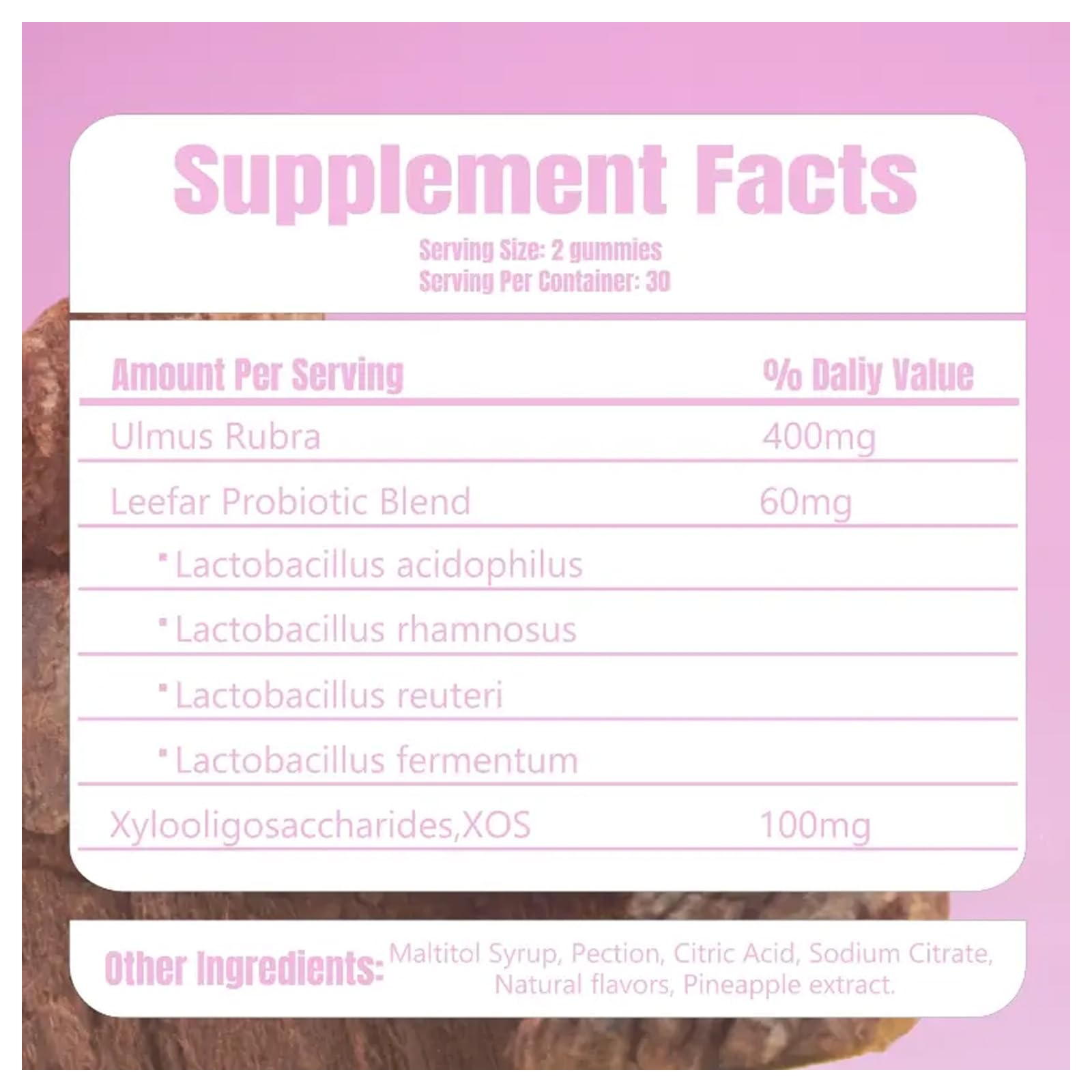 Feminine Balance Pineapple Flavored Gummies packaging